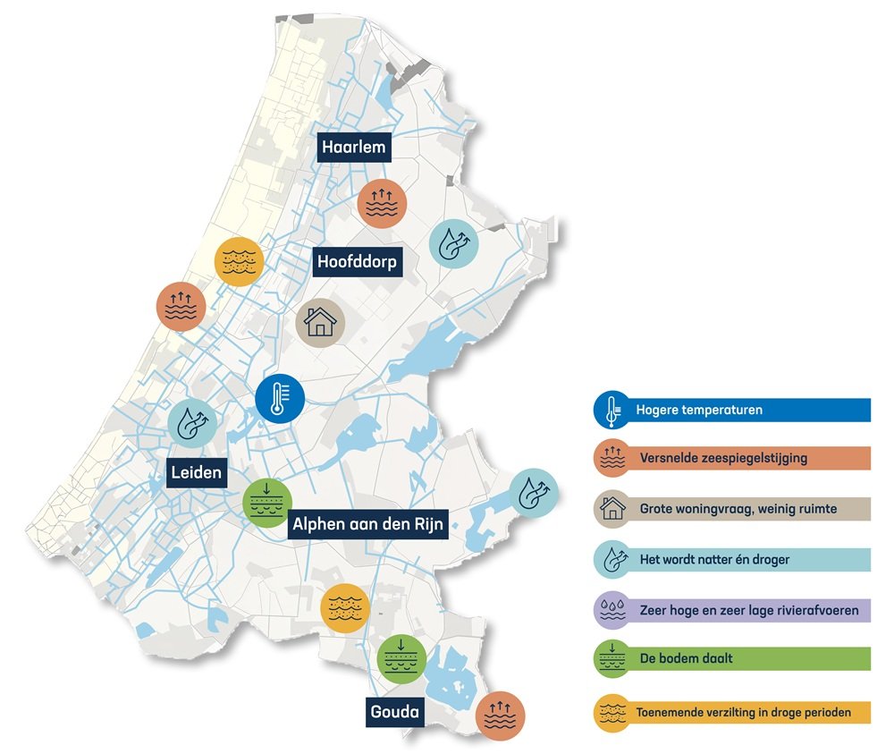 Kaart impact impact klimaat en ruimte