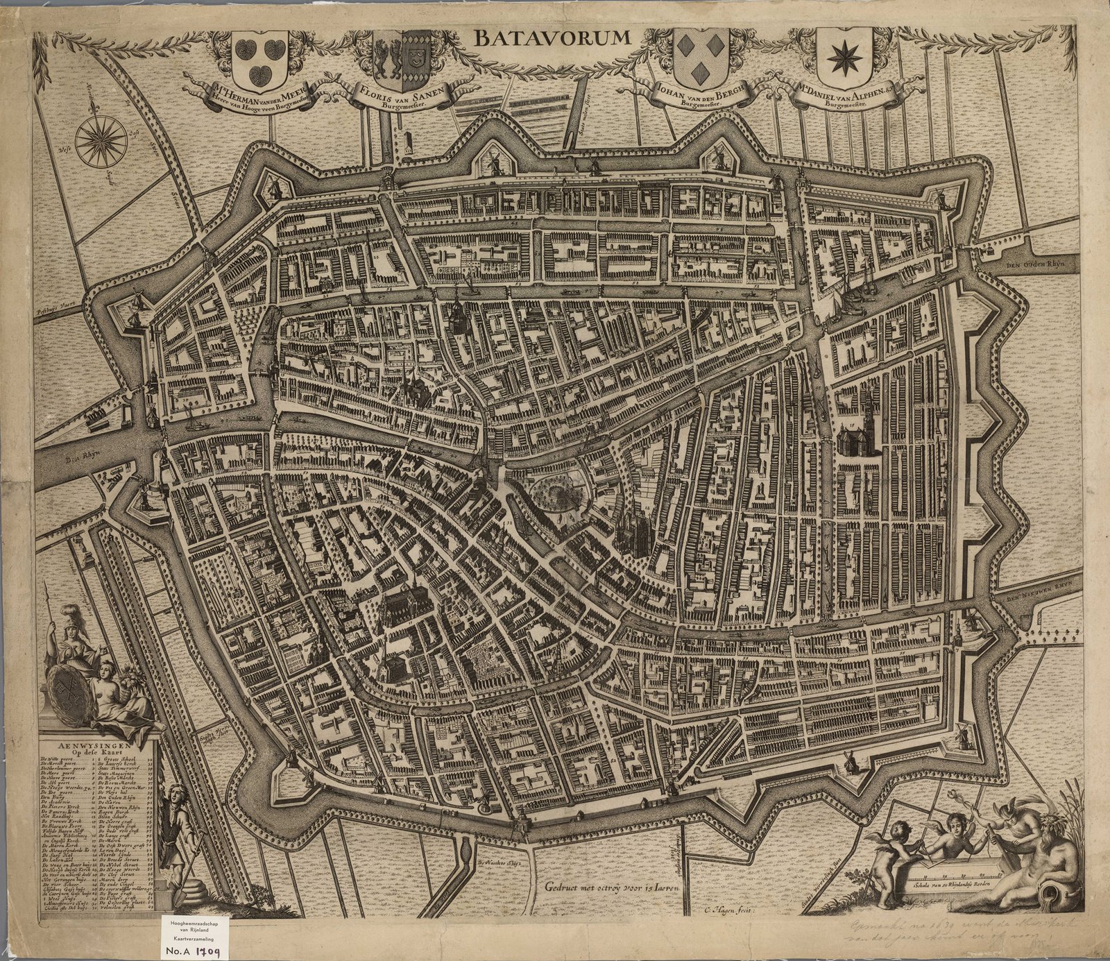 [Lugdunum] Batavorum [anno 1675], Christiaan Hagen, 1675