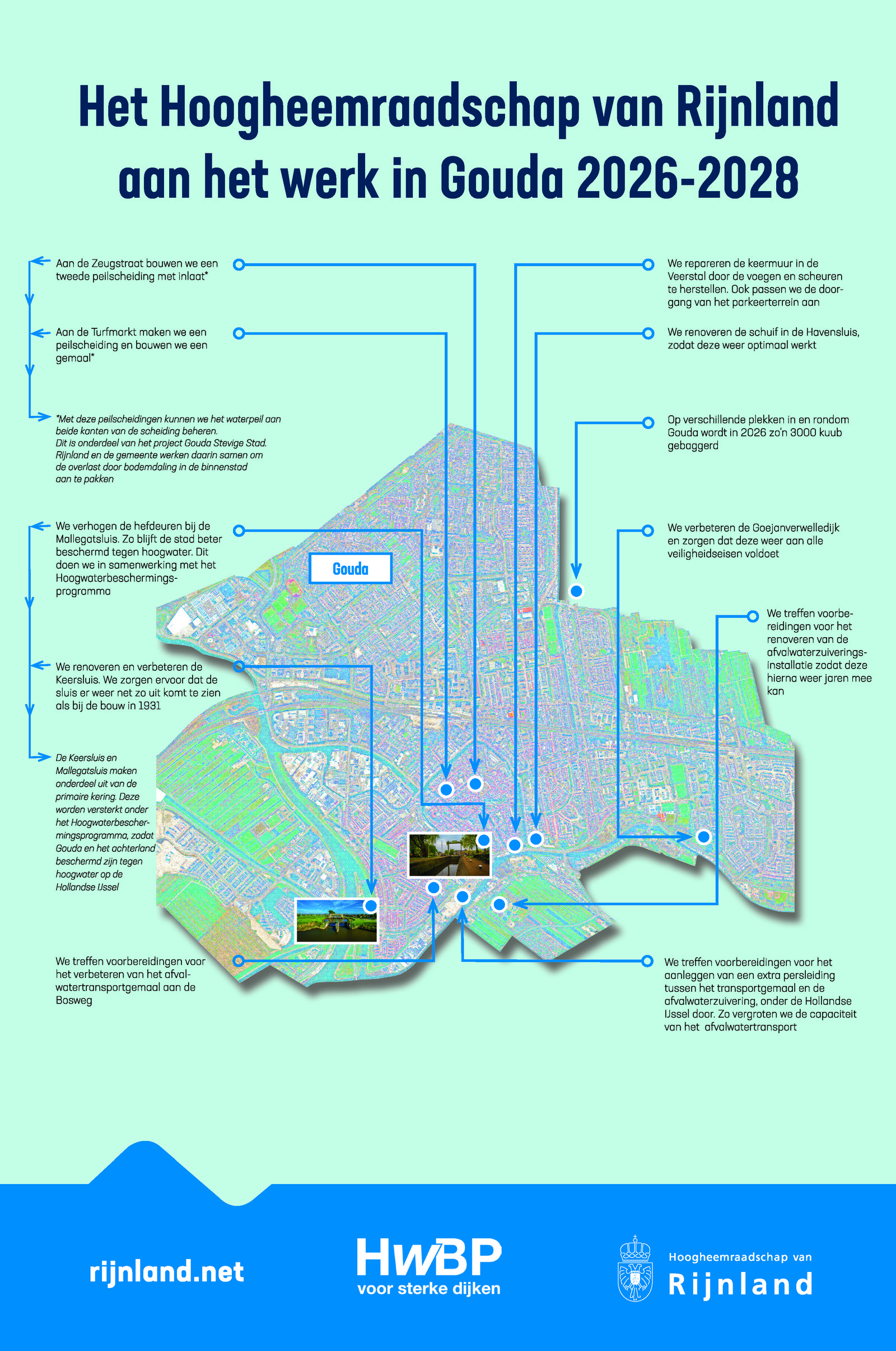 Rijnland aan het werk in Gouda