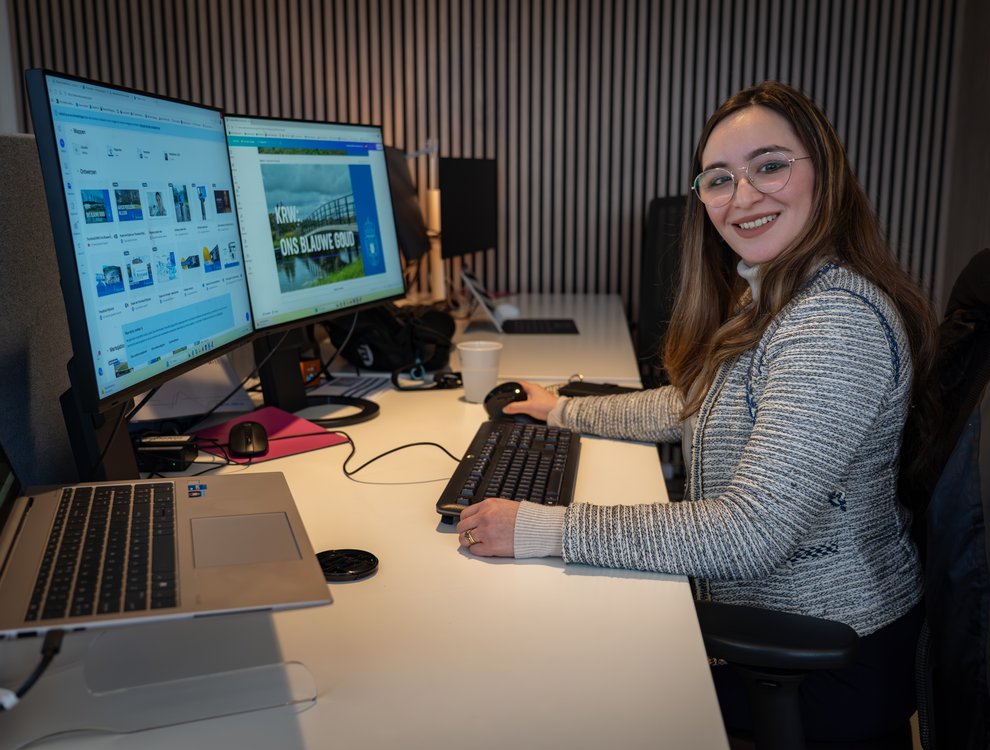 Voor de lens: contentadviseur Perla María Perez Osorío