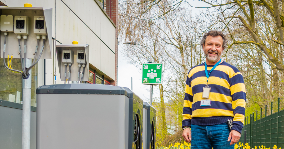 Voor de lens: adviseur technisch manager Ed van Someren