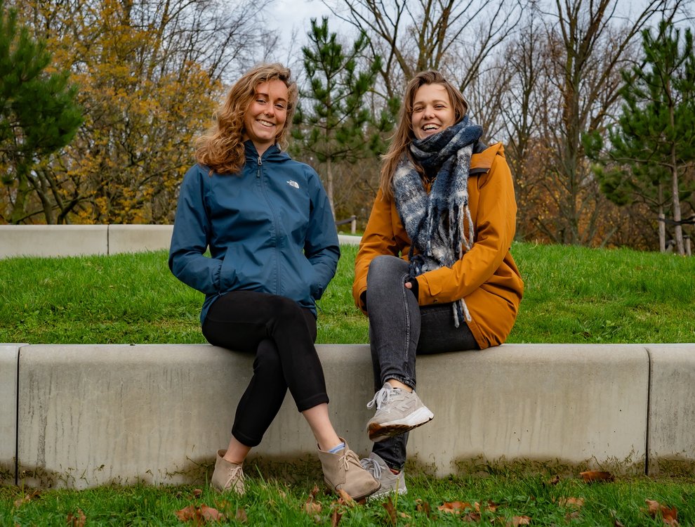 Trainees Joke Janson en Jessie Lensing