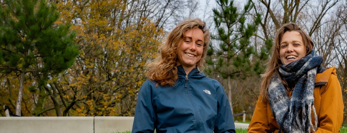 Trainees Joke Janson en Jessie Lensing