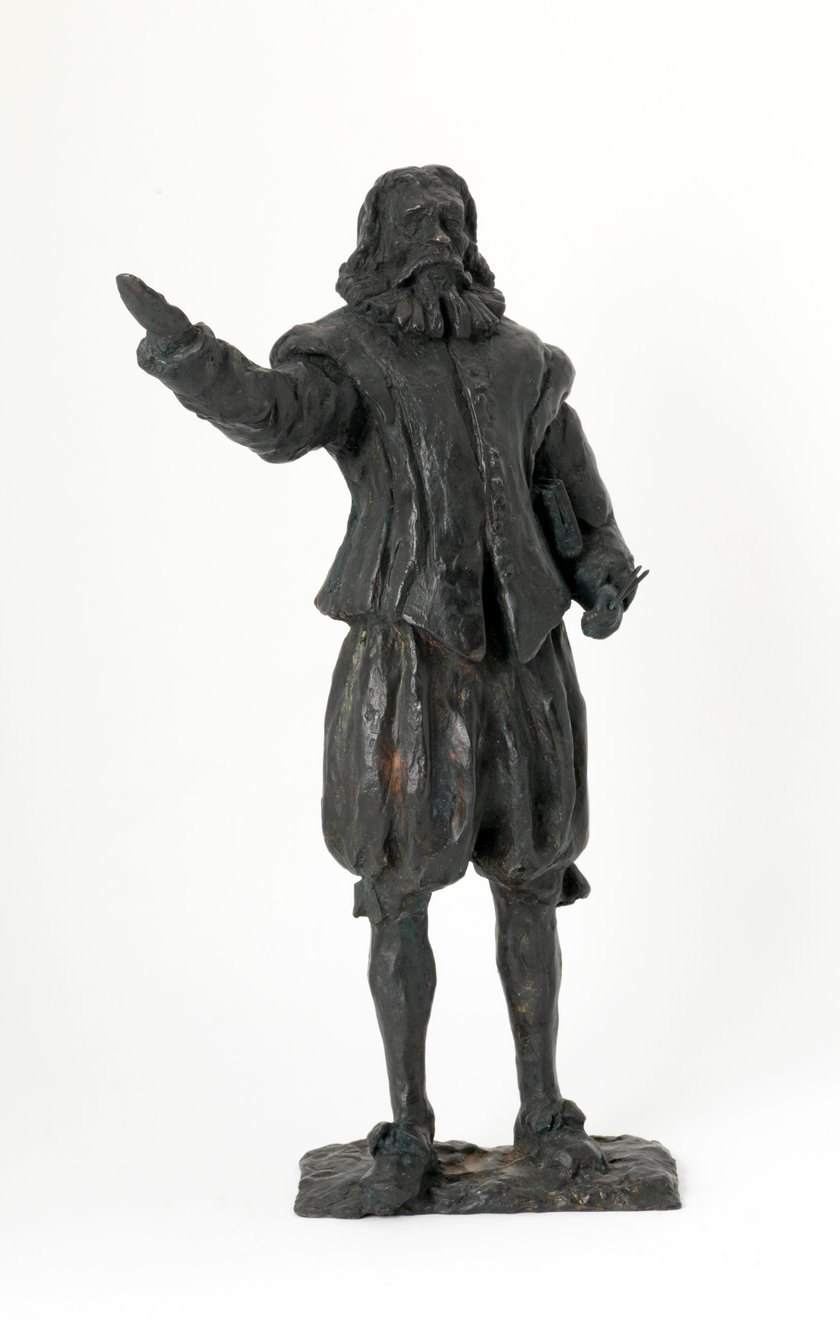 Afbeelding van het beeldje van Leeghwater.