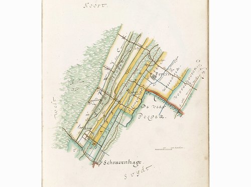 fragment uit de overzichtskaarten van Delfland