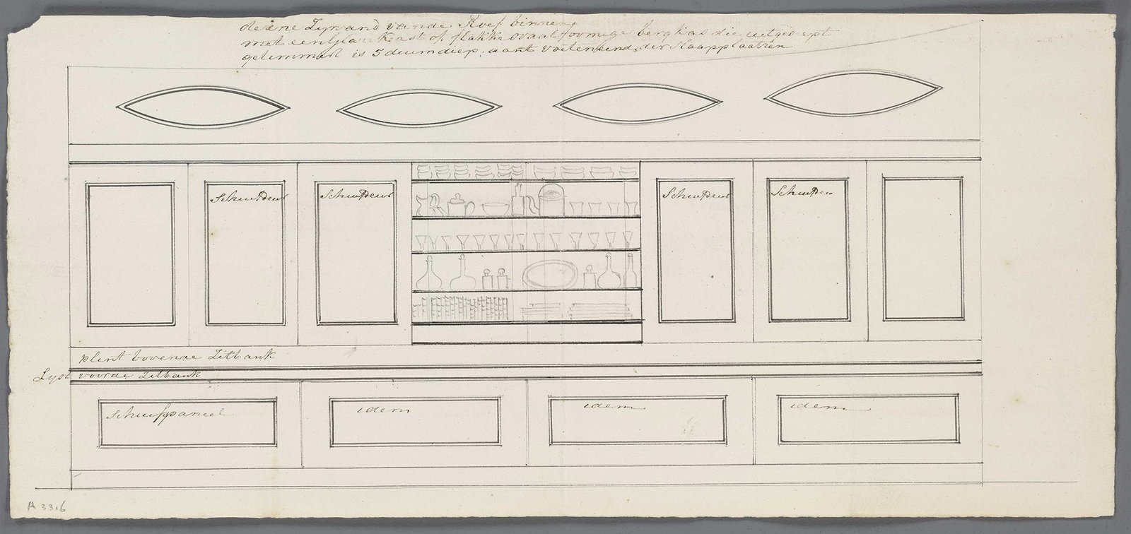Zijwand van de roef, kaart A-3316