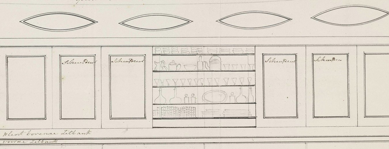 Uitsnede, zijwand van de roep A-3316