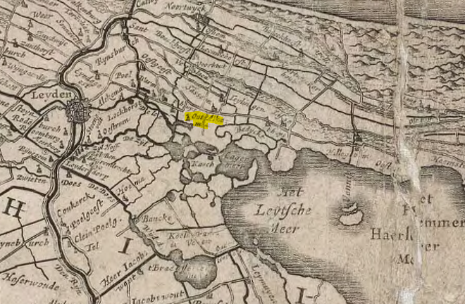 kaart van Holland van Balthasar Florisz. van Berckenrode (A-1756)