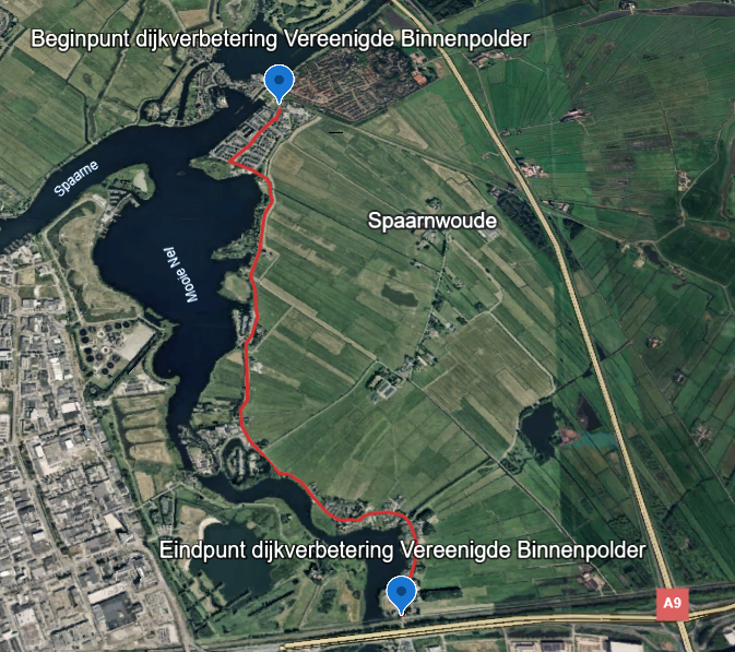 Kaartje Vereenigde Binnenpolder