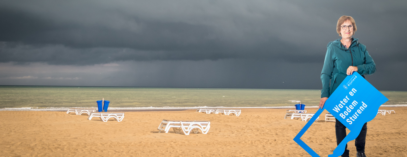 Marjon op het strand