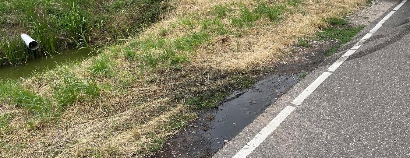 Persleidingbreuk Googermolenweg Oude Wetering