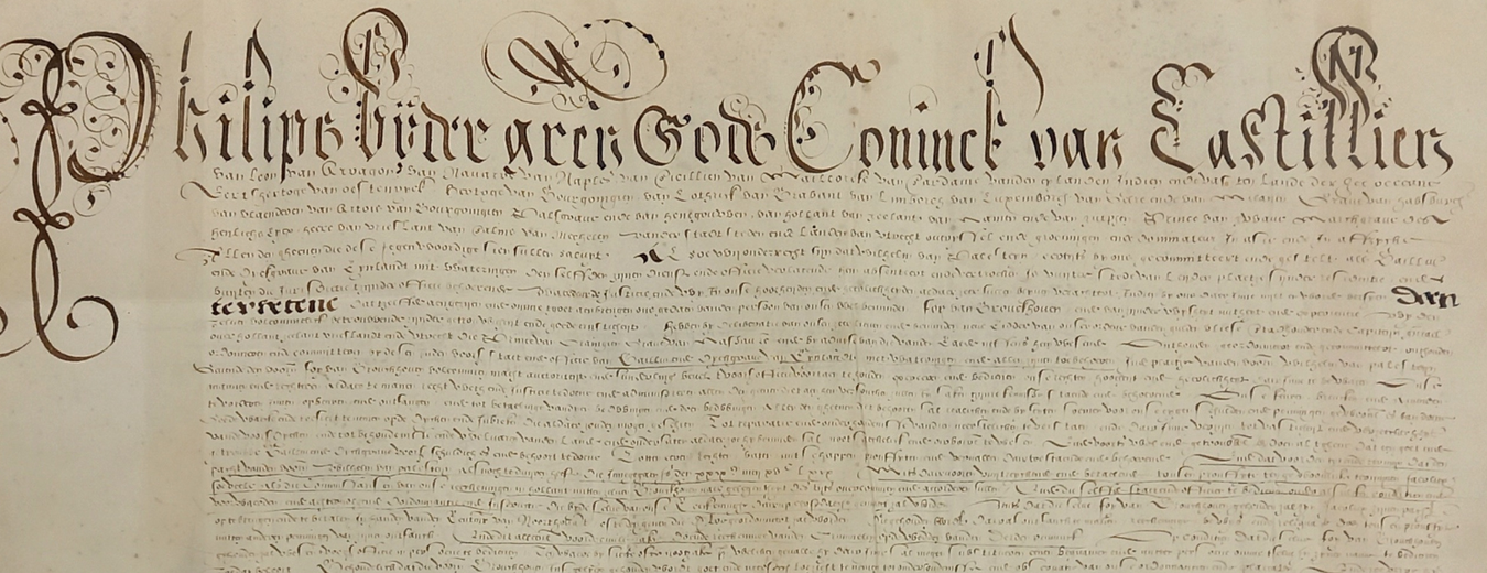 detail van archiefstuk