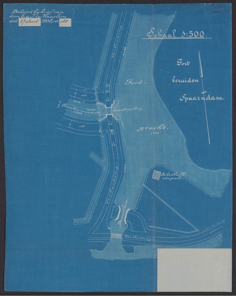 archieftekening Boezemsluis
