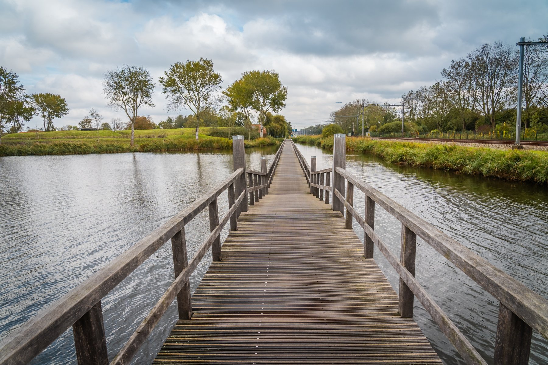 houten fietspad naar Fort Knox