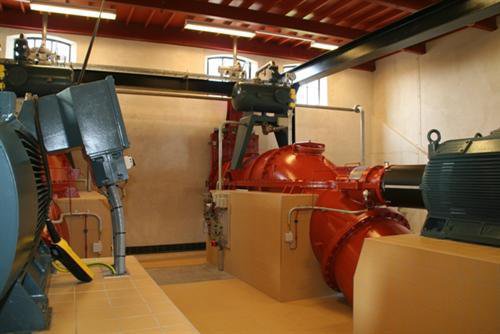 Interieur van het gemaal