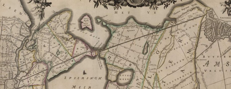 uitsnede oude kaart Rijnland