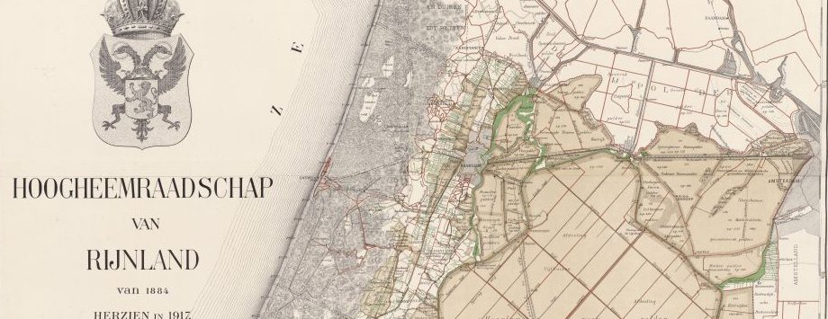 uitsnede kaart Rijnland