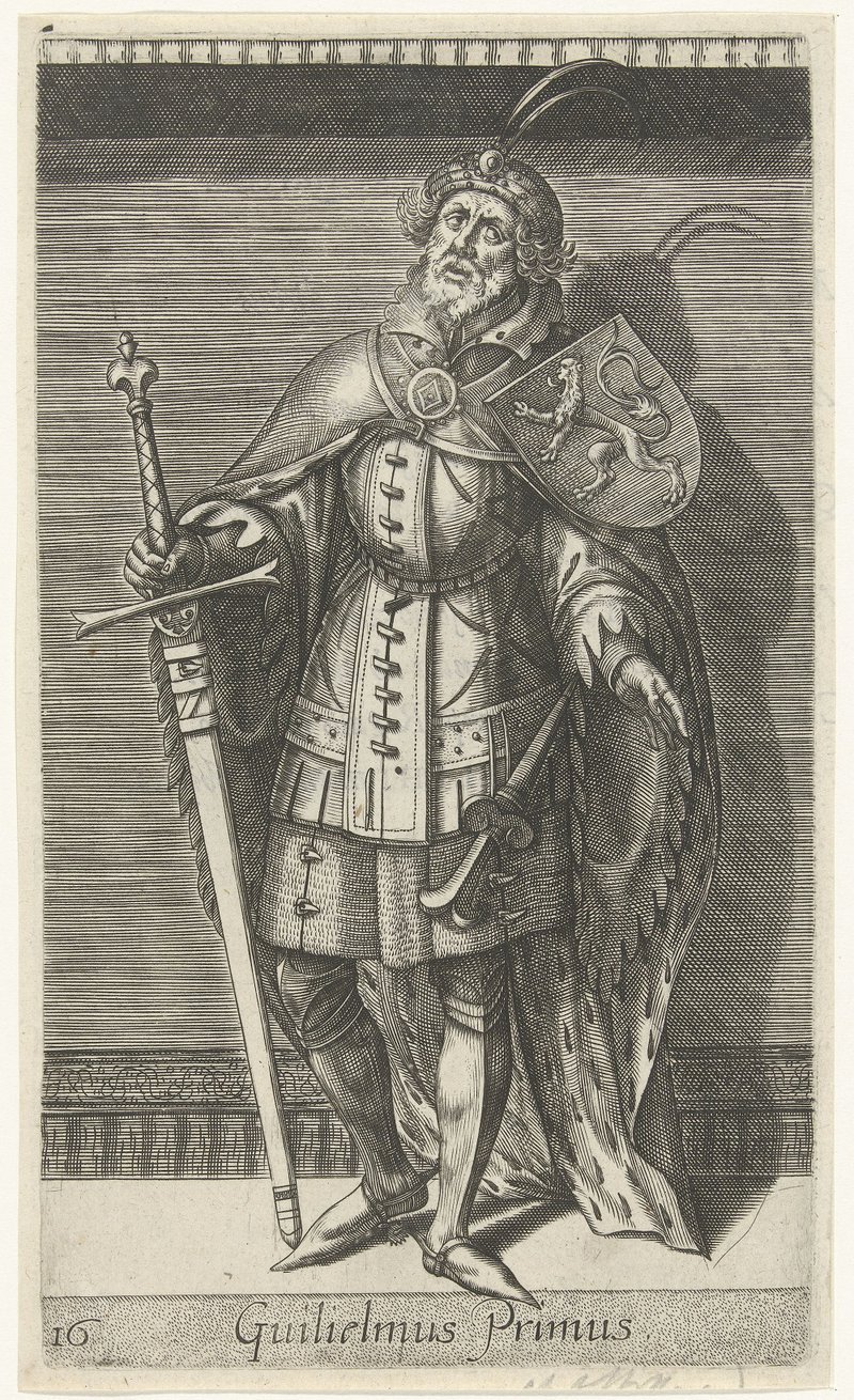 tekening van Willem I